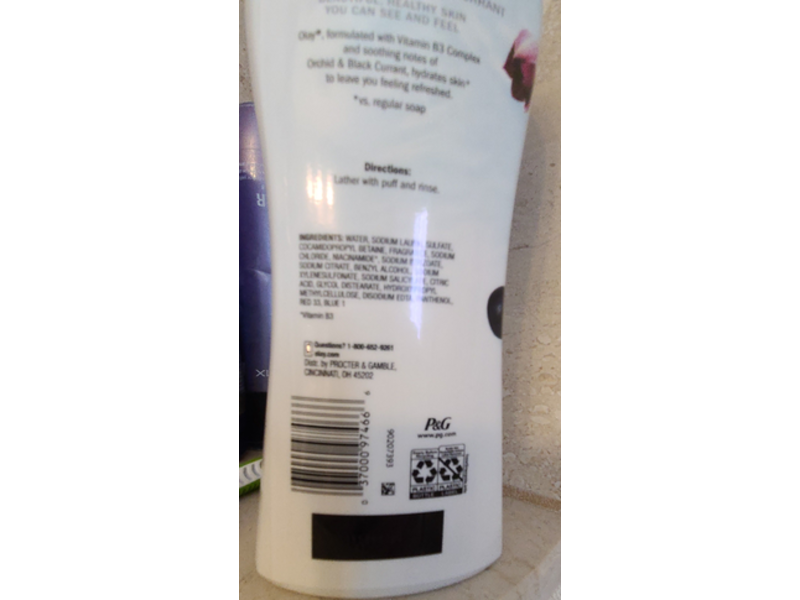 Olay Body Wash Orchid & Black Currant Complex B3 , Fresh Outlast, 22 fl oz/650 mL