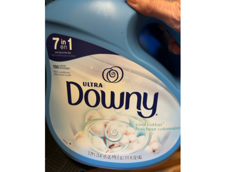 Downy 7 In 1 Ultra Fabric Conditioner, Cool Cotton,150 Loads, 111 fl oz/3.29 L