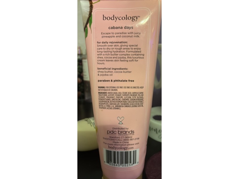 Bodycology Body Cream, Cabana Days, 8 fl oz/227 g