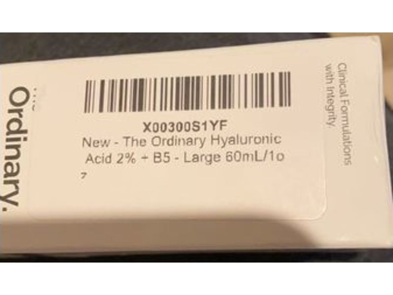 The Ordinary Hyaluronic Acid 2% + B5, 2 fl oz/60 mL