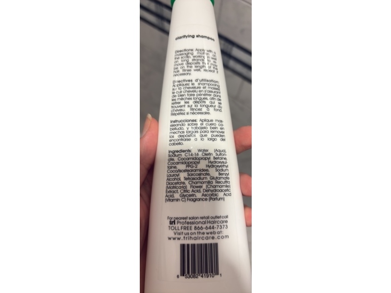 Tridesign Clarifying Shampoo, 10.5 fl oz/300 mL