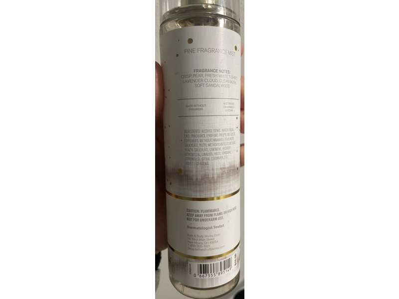 Bath & Body Works Fine Fragrance Mist, White T-Shirt, 8 fl oz/236 mL