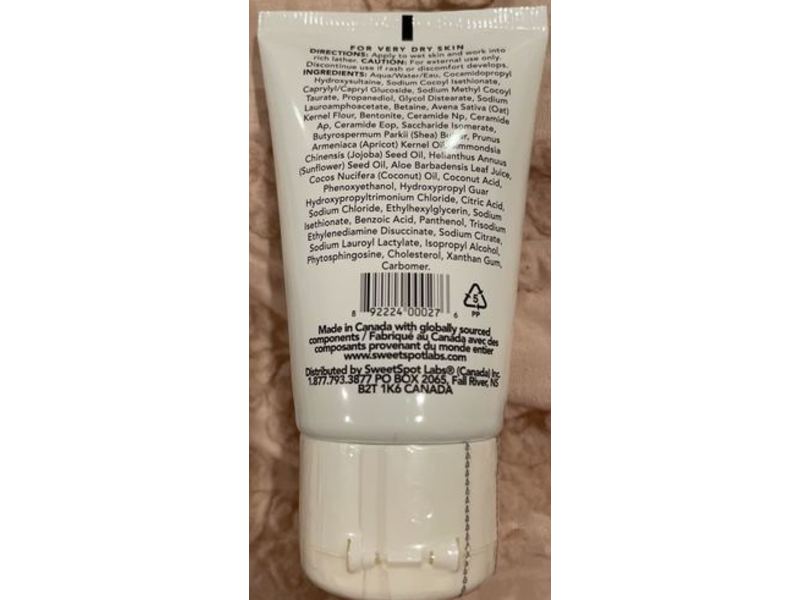 SweetSpot Labs Moisture Restoring Rich Full Body Cleanser, Fragrance Free, 1 fl oz/30 mL