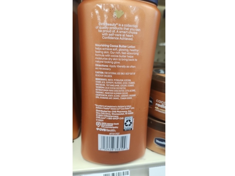 CVS Beauty Nourishing Cocoa Butter Lotion, 10 fl oz/295 mL