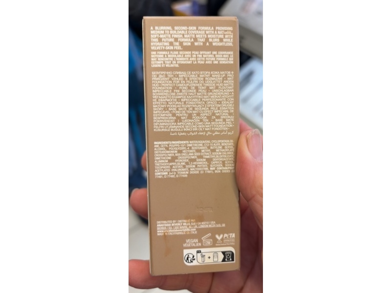 Anastasia Beverly Hills Impeccable Blurring Second Skin Matte Foundation, 4.5W, 1.18 fl oz/35 mL