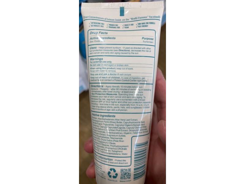 Vacation Mineral Sunscreen Lotion, SPF 30, 3.4 fl oz/100 mL