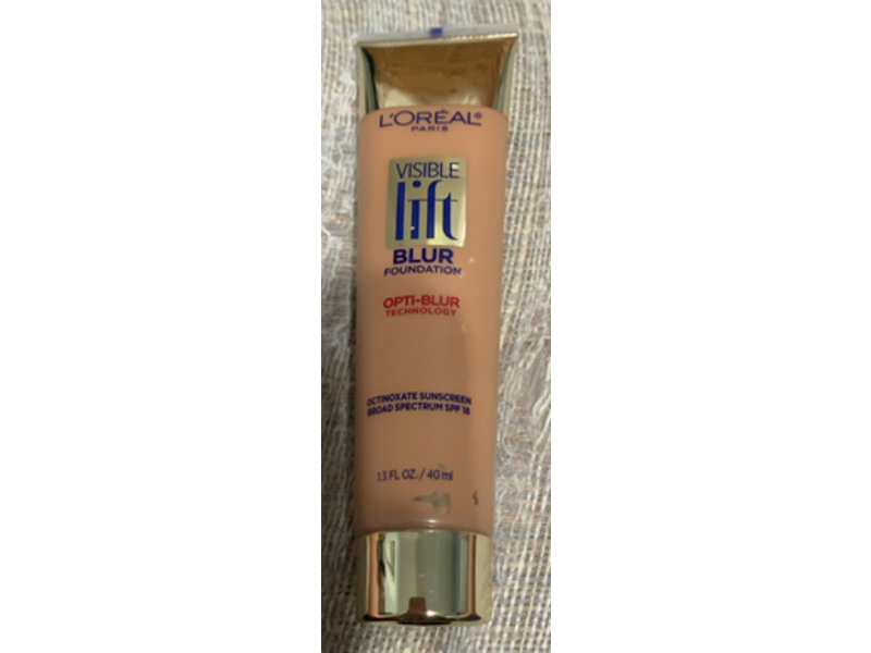 L'Oreal Paris Visible Lift Blur Foundation, Honey Beige SPF 18, 1.3 fl oz/40 mL