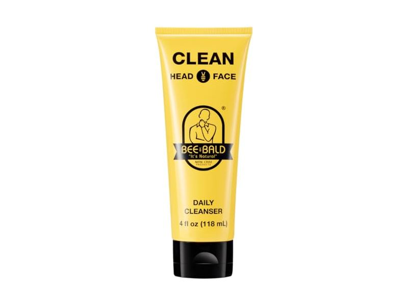 Bee Bald Clean Head & Face Daily Cleanser, 4 fl oz/118 mL