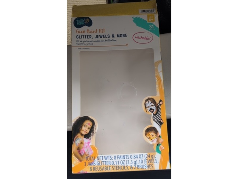 Hello Hobby Face Paint Kit, Glitter, Jewels, & More