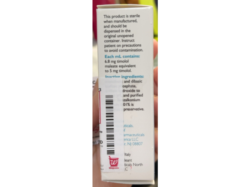 Timolol Maleate Ophthalmic Solution 0.5% 5 mL Oceanside Pharmaceuticals (RX)