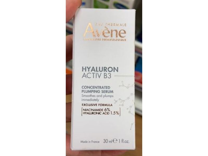 Avene Plumping Serum, Hyaluron Active B3, 1 fl oz/30 mL