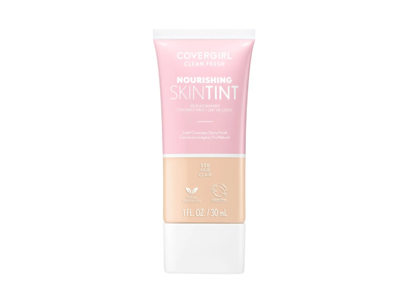 CoverGirl Clean Fresh Skin Milk Foundation, Fair 520 , 1 fl oz/30 mL