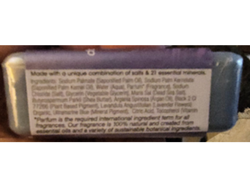 One with Nature Dead Sea Mineral Soap Bar, Lavender, 4 oz/100 g