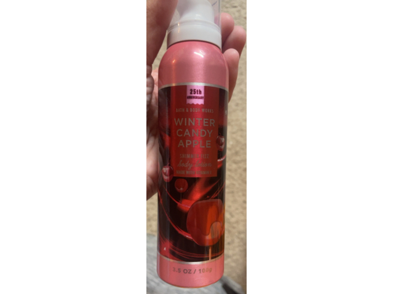 Bath & Body Works Shimmer Fizz Body Lotion, Winter Candy Apple,3.5 oz/100g
