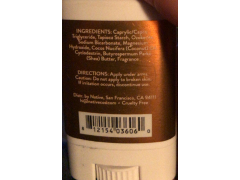 Native Deodorant, Spiked Egg Nog, 0.35 oz/ 9 g