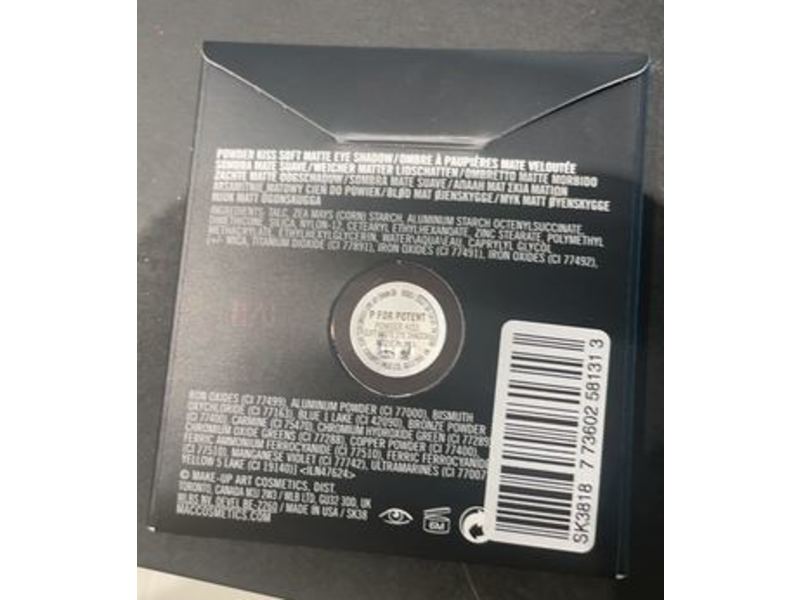 M.A.C Powder Kiss Soft Matte Eye Shadow, P For Potent, 0.05 oz/1.5 g