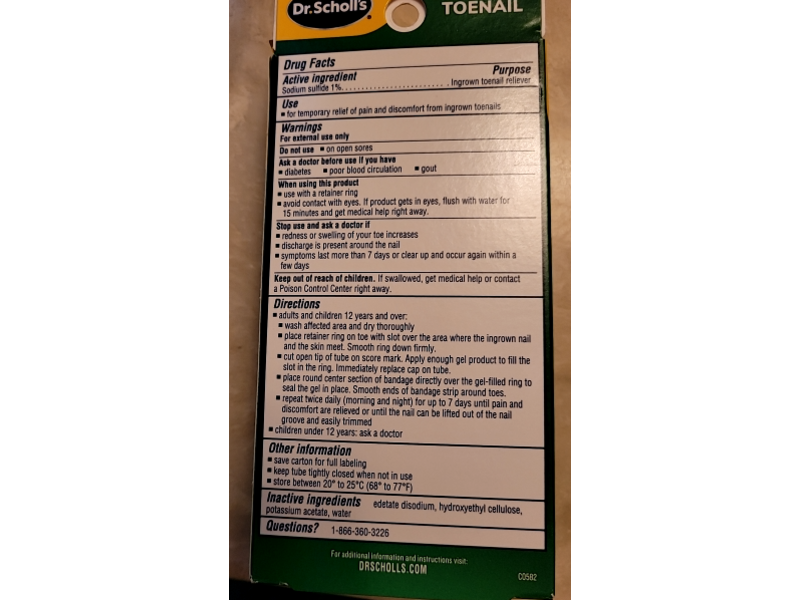 Dr. Scholl's Ingrown Toenail Pain Reliever, 0.3 oz/8.5 g