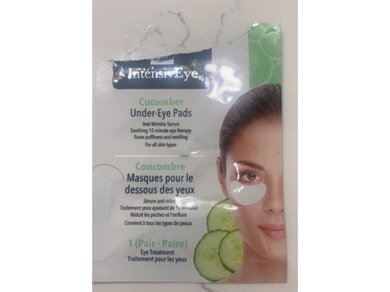 IntensivEye Under-Eye Pads, Cucumber, 1 Count, Pack Of 5
