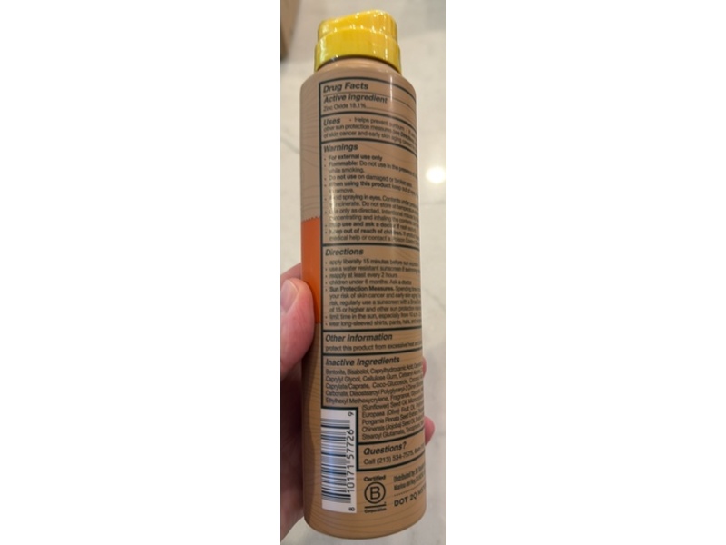 Dr Squatch Natural Sunscreen Mineral Spray, SPF 30, Amber Solstice, 5 fl oz/147 mL