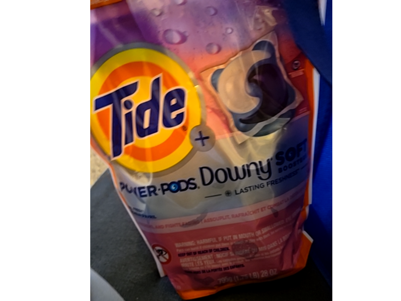 Tide 2 - In - 1 Power Detergent Pods + Downy Soft Boosters, April Fresh, 18 Pacs, 28 oz/795 g