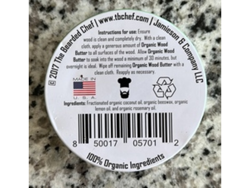 The Bearded Chef Organic Wood Butter, 5 oz
