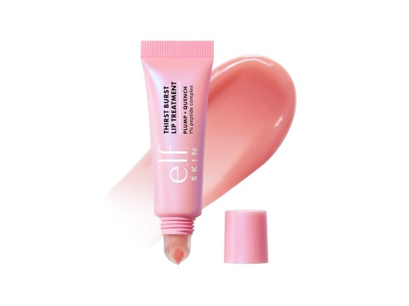 e.l.f. Cosmetics Thirst Burst Plumptide Lip Treatment, Guava, 0.35 oz/10 g