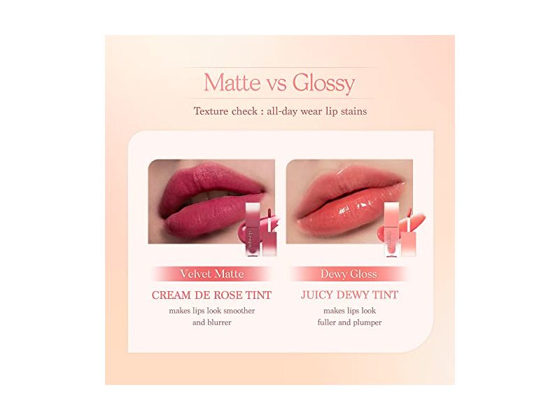 Dasique Juicy Dew Tint (01 Mood Mango) Long-wearing Glossy Lip Stain