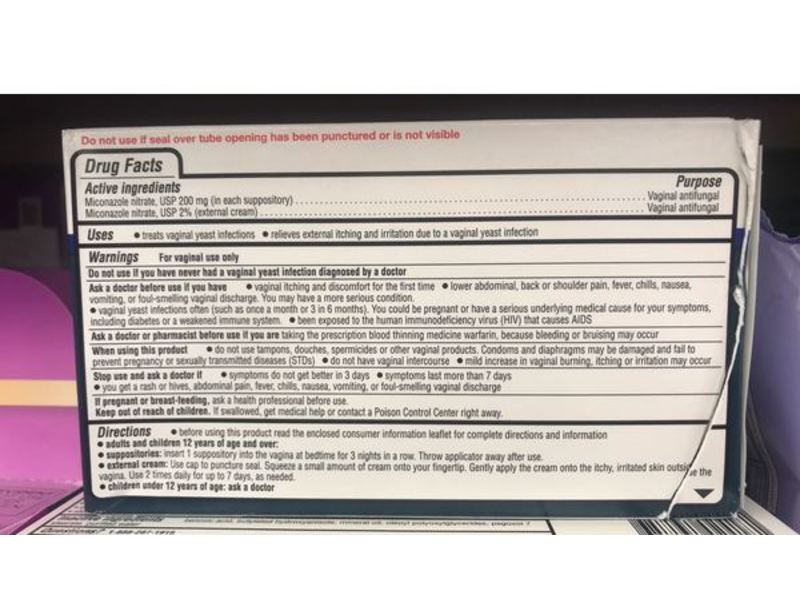 Equate Miconazole 3 Day Treatment Vaginal Antifungal, 0.32 oz/9 g