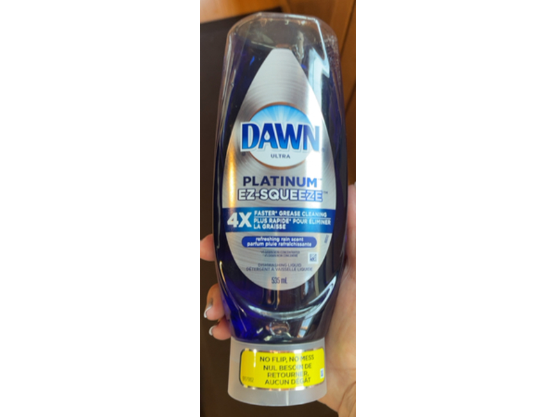 Dawn Ultra Platinum Ez-Squeeze Dishwashing Liquid, Refreshing Rain Scent, 535 mL