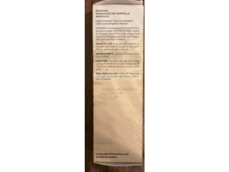 Skin1004 Madagascar Ampoule, Centella, 1.01 fl oz/30 mL