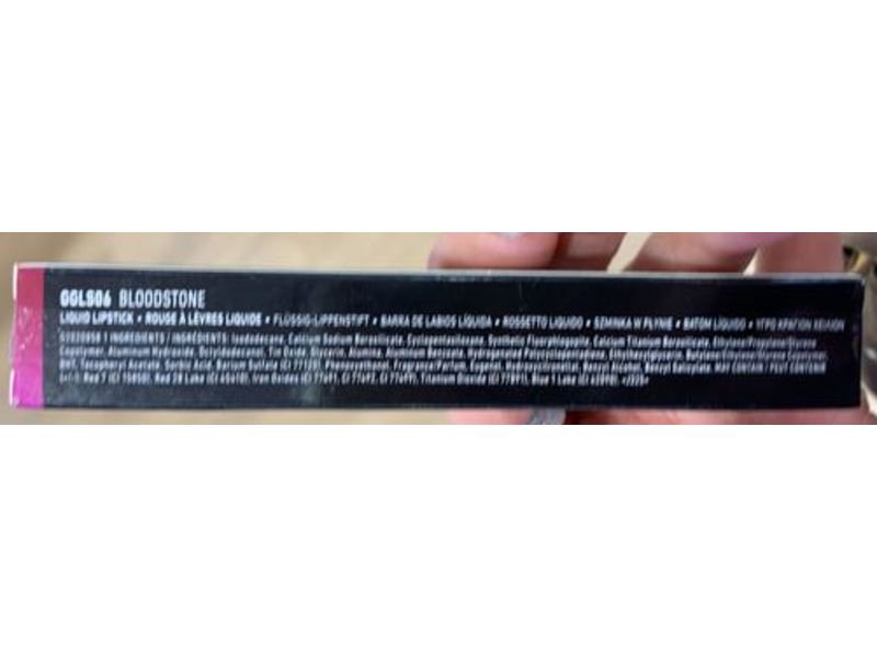 NYX Professional Makeup Glitter Goals Liquid Lipstick, Bloodstone, 0.1 oz