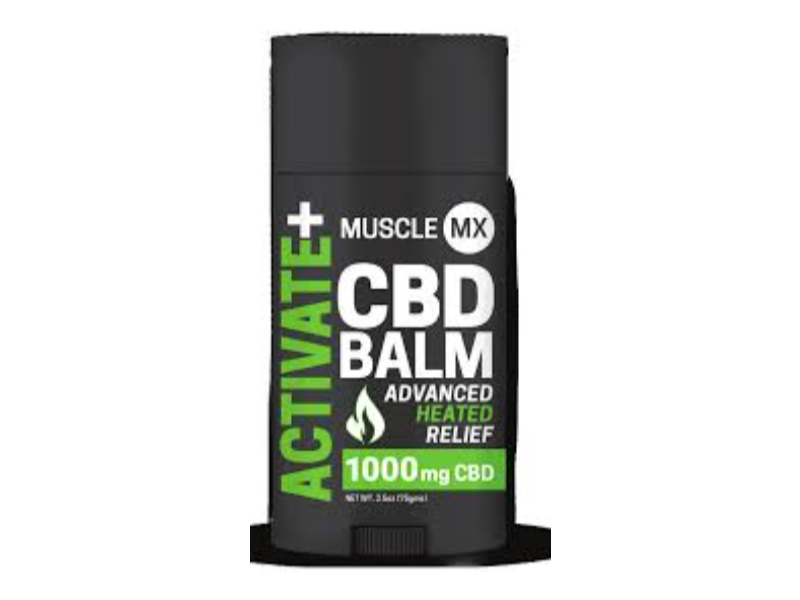 Muscle MX Activate+ Advanced Heat Relief CBD Balm, 2.5 oz/75 g