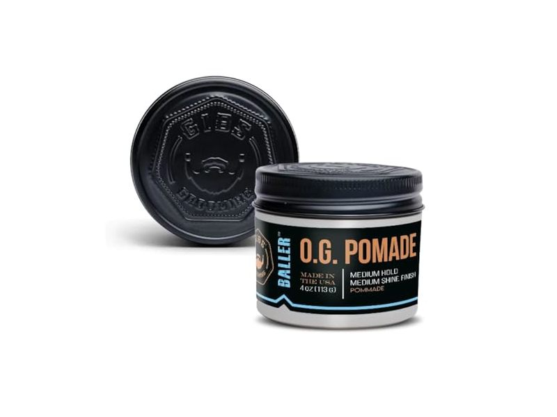 Gibs Grooming O.G. Baller Pomade, Medium Hold, 4 oz/113 g