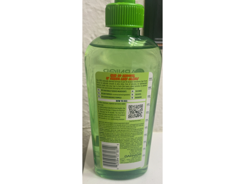 Garnier Fructis Sleek & Shine Glass Hair Water, Argan Oil + Plant Protein, 6.0 fl oz/180 mL