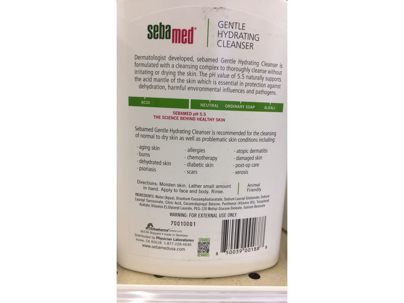 sebamed gentle hydrating cleanser