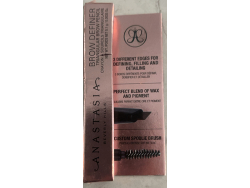 Anastasia Brow Definer Triangular Brow Pencil, Medium Brown, 0.0035 oz/0.1 g