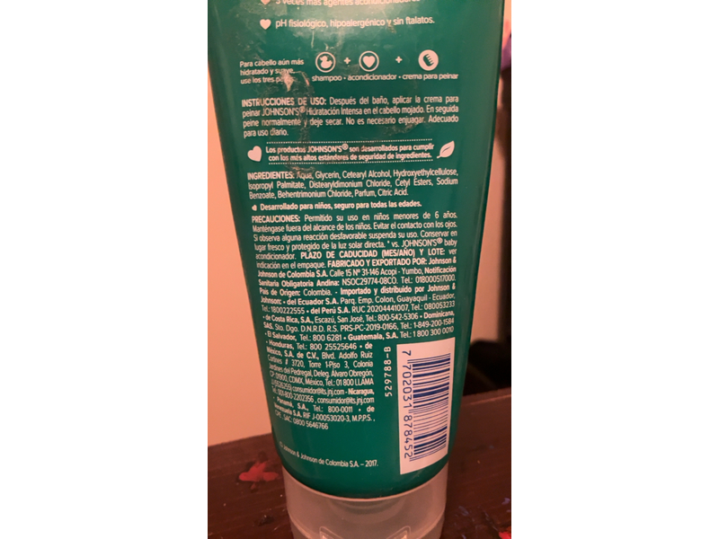 Johnson's Baby Intense Hydration Styling Cream, 200 mL