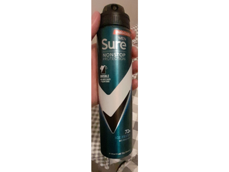 Sure Men Invisible Antiperspirant, Ice Fresh, 250 mL