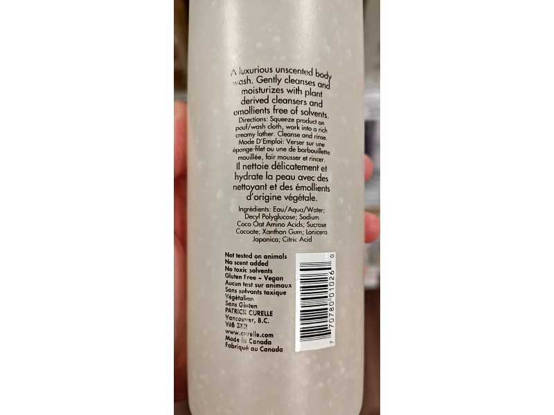 Curelle Body Wash, 500 mL