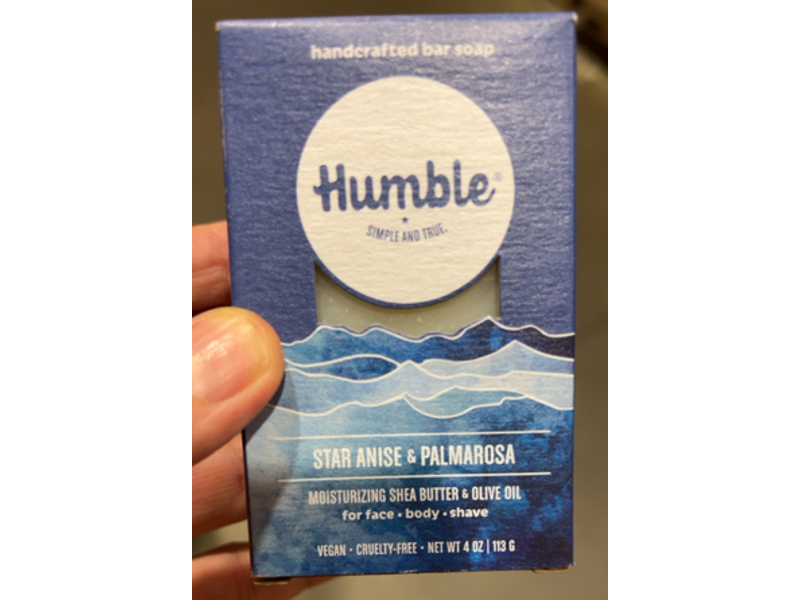 Humble Simple & True Handcrafted Bar Soap, Star Anise & Palmarosa, 4 oz/113 g