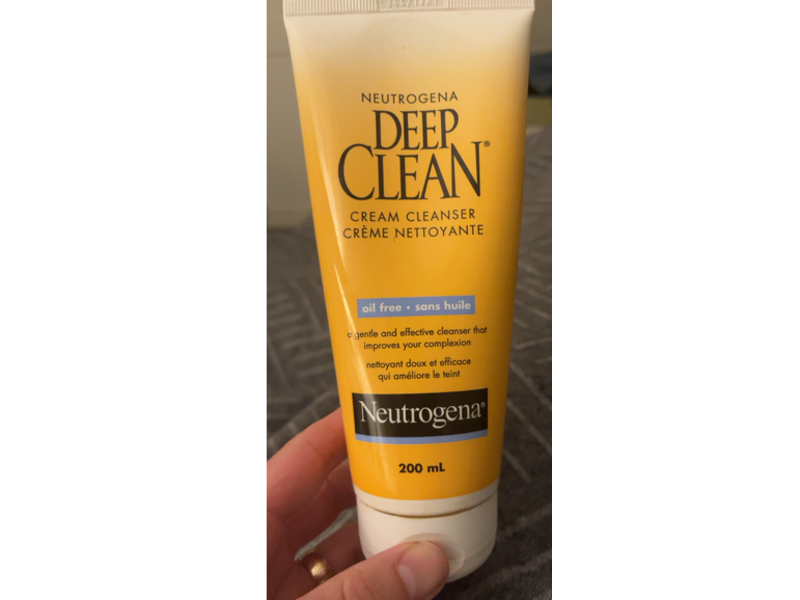 Neutrogena Deep Clean Cream Cleanser, 7 oz/200 mL, Pack Of 4