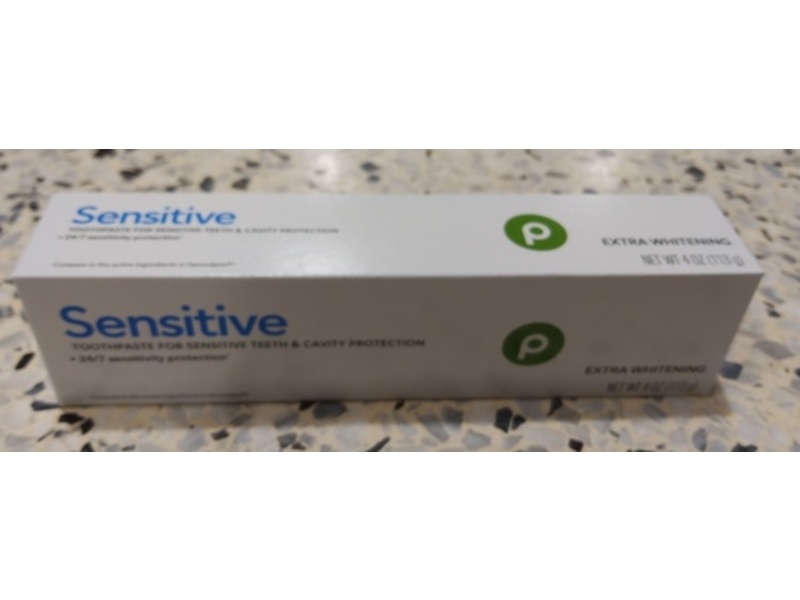 Sensitive Toothpaste, Extra Whitening, 4 oz/113 g