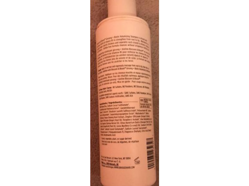 Briogeo Blossom & Bloom Volumizing Shampoo, Ginseng + Biotin, 8 oz/236 mL
