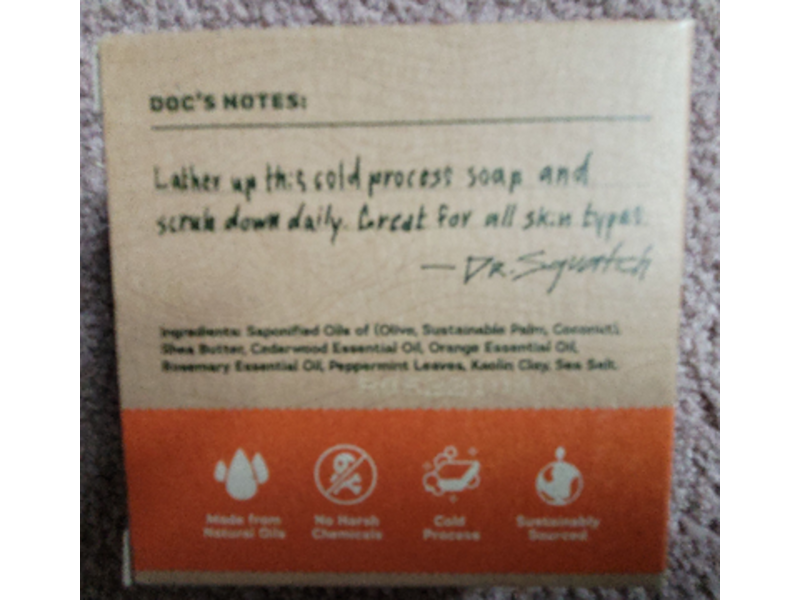 Dr. Squatch Men's Natural Soap, Cedar Citrus, 5 oz