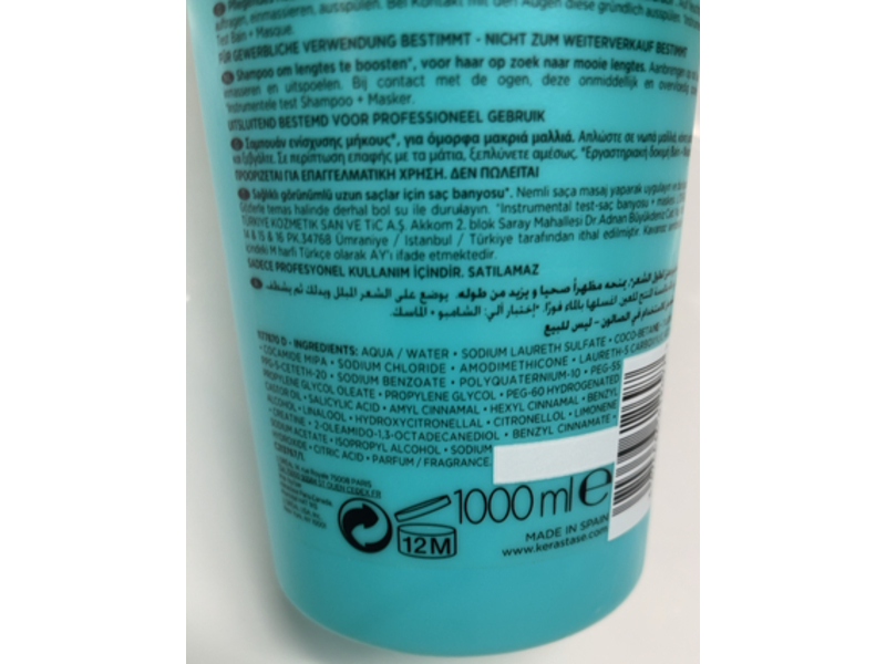 Kerastase Resistance Bain Extentioniste Shampoo, 34 fl oz/1000 mL