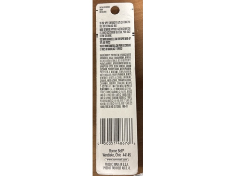 Bonne Bell Liplites Lip Gloss, Metallic Mocha, 0.26 fl oz
