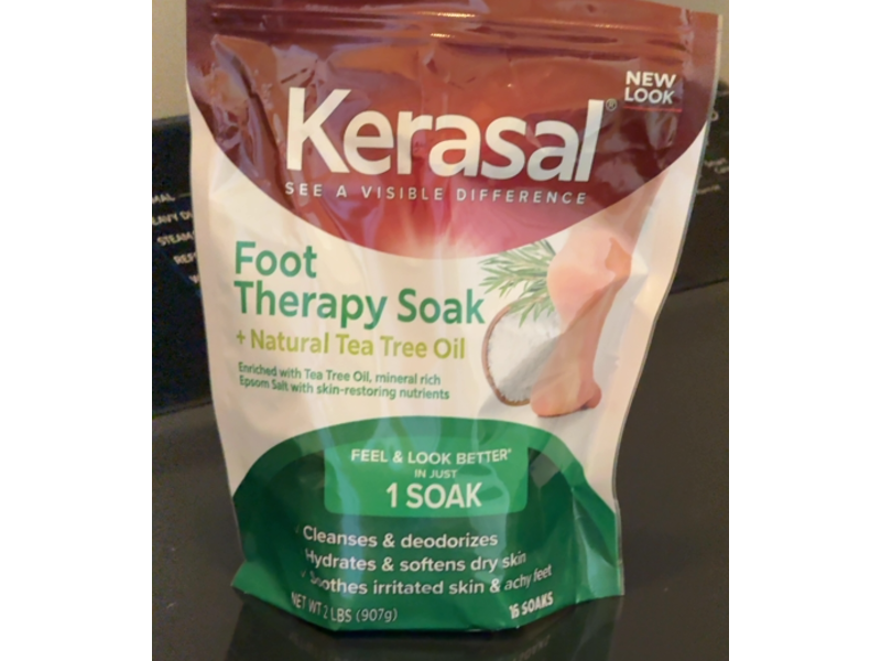Kerasal Foot Therapy Soak, Tea Tree Oil, 907 g
