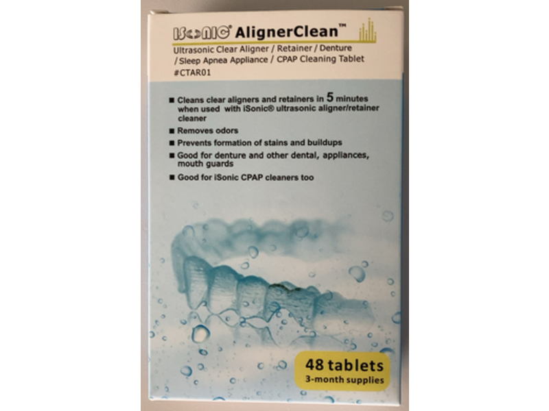 iSonic Ultrasonic Denture Cleaning Tablet, 48 Tablets