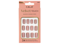 CALA Velvet Touch Magnetic Powder Finish Nails Kit, Short Square Taupe, 24 Count - Image 2