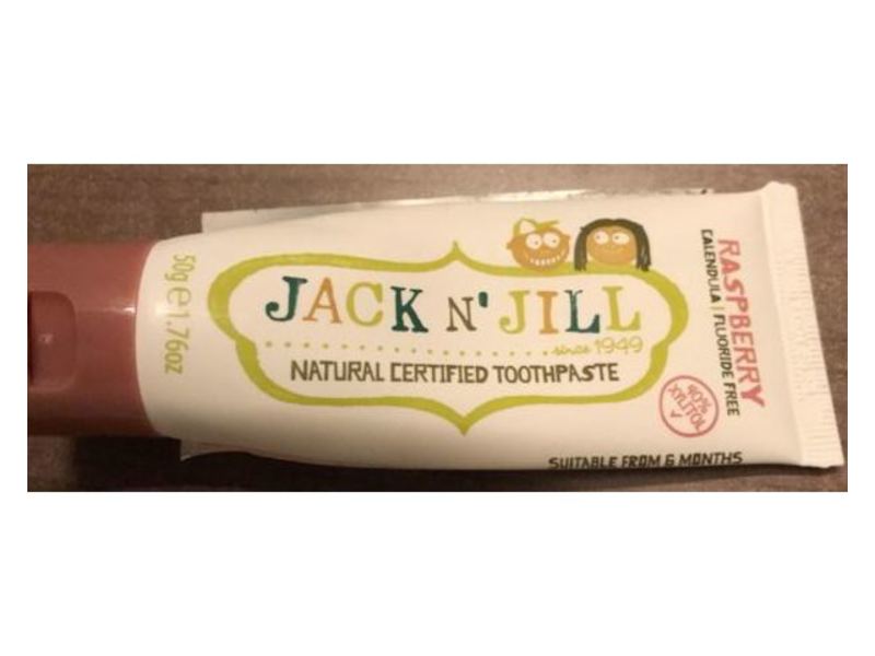 Jack N' Jill Natural Toothpaste, Raspberry, 1.76oz/50 g Pack Of 2